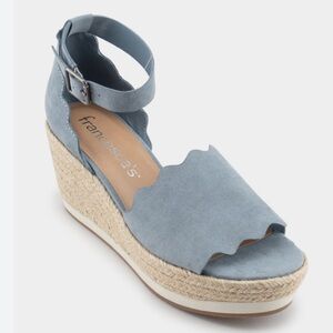 NEW Francesca's Addilyn Espadrille Wedge Sandal, Size 8